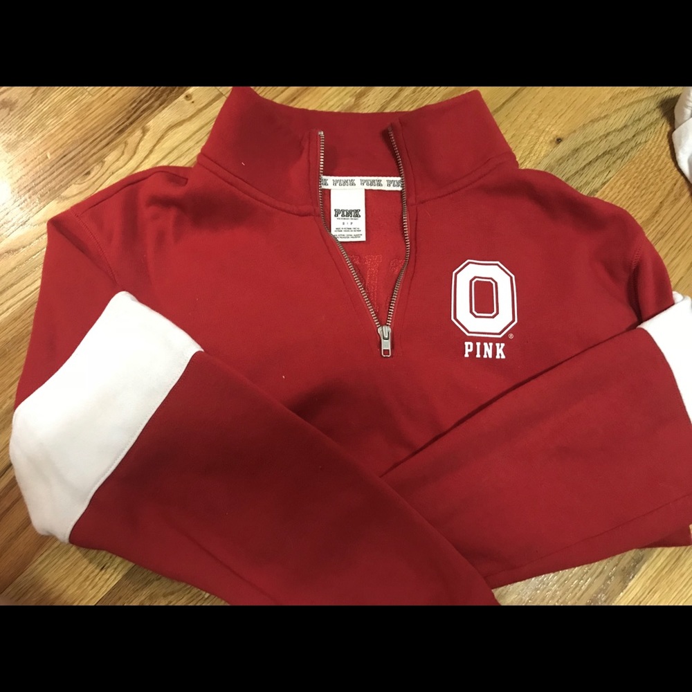 PINK OSU Quarter Zip